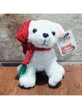 Fun King Tinsel Christmas Dog Plush Stuffed Animal